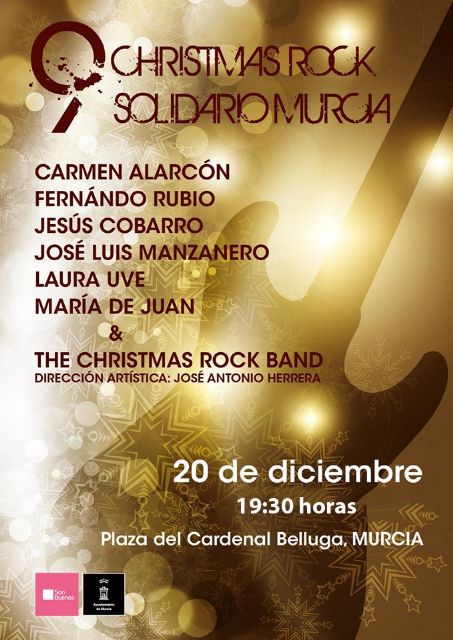 La Plaza del Cardenal Belluga acoge esta tarde la novena edición del Christmas Rock