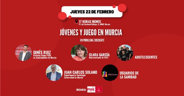 El PSOE organiza una mesa redonda para tratar la enfermedad de la adicción al juego entre los más jóvenes