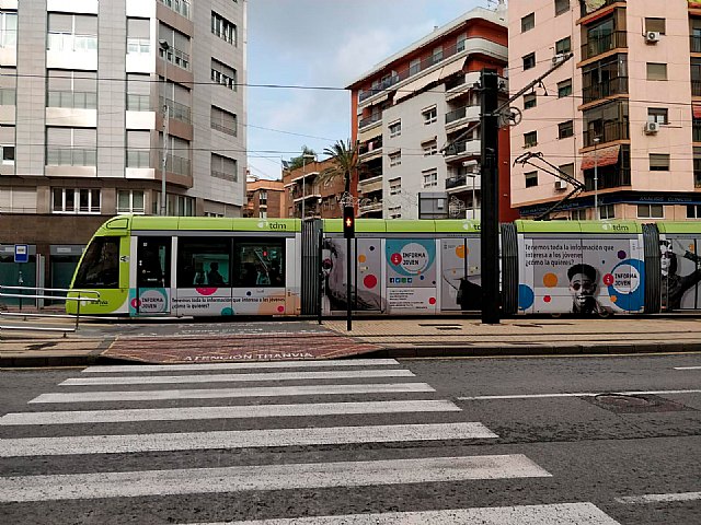 Tranvía de Murcia modifica sus horarios los días de Nochebuena y Nochevieja