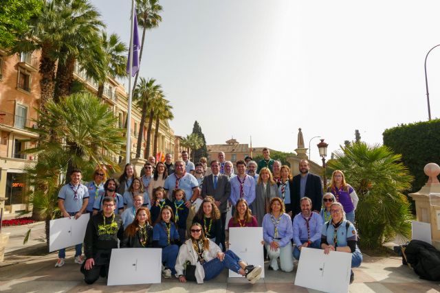 Murcia homenajea a los más de 2.000 scouts del municipio en el Día del Pensamiento Scout