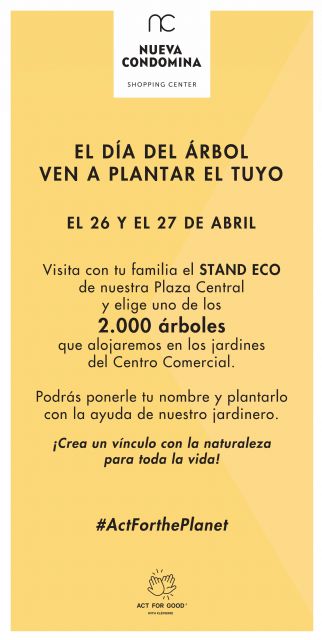 Ayuda a Nueva Condomina a plantar 2.000 árboles
