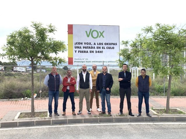 VOX, en contra de la okupación que sufren los vecinos en Sangonera la Verde