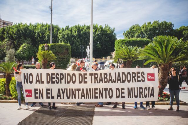Continúan las movilizaciones del SIME para exigir la estabilización de todo el personal interino o temporal del Ayuntamiento de Murcia