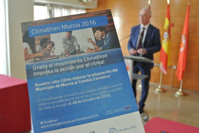 Navarro invita a los murcianos a participar en el Climathon, evento mundial de ideas innovadoras contra el Cambio Climático
