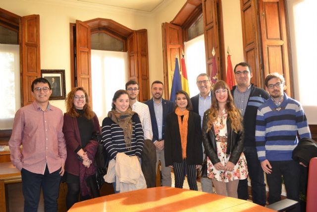 Los ganadores del premio Estudiante 2019 de la Universidad de Murcia son recibidos por el Rector José Luján