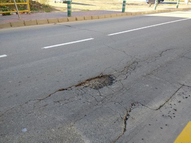 Ahora Murcia denuncia 'el cochambroso asfaltado' del PP en pedanías