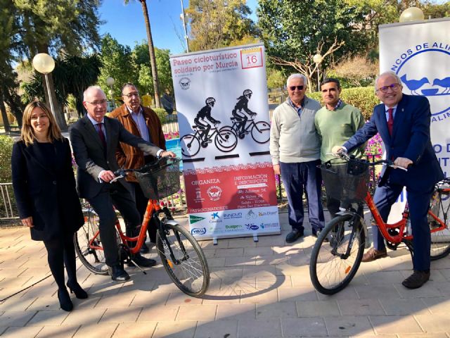 La primera marcha cicloturista por los carriles bici de los barrios de Murcia será a beneficio del Banco de Alimentos