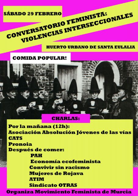 Acciones y actividades programadas en torno al 8M por el Movimiento Feminista de Murcia
