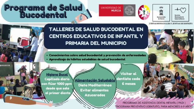 El Ayuntamiento de Murcia, la UMU y el Colegio de Dentistas, juntos para la promoción de la higiene bucodental en la infancia