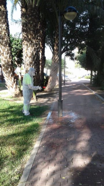 Alumbrado Público limpia y desinfecta cerca de 10.000 soportes de farolas de los espacios más transitados del municipio