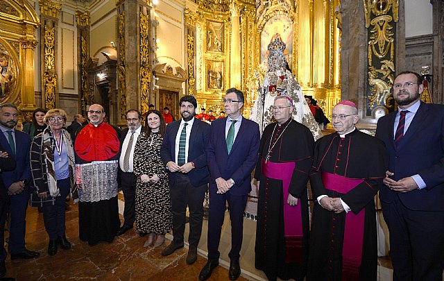 La imagen restaurada de la Fuensanta 'podrá cumplir con la tradición de estar con los murcianos en Cuaresma, Semana Santa y Fiestas de Primavera'